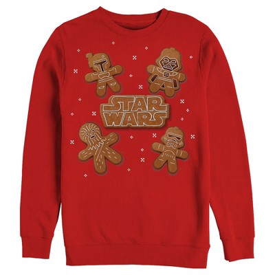 Men's Star Wars Christmas Gingerbread Characters Sweatshirt