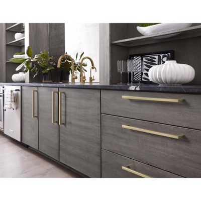 Golden Champagne 12-inch Modern Square Appliance Pull