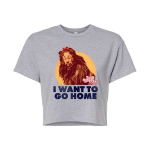 Women's - Wizard of Oz - Lion Home Cropped Graphic T-Shirt - 1 of 4