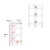 FURNIinspire End Tables 3-Tier Shelf Side Table Living Room Corner Beside Sofa Table Small-Space Saver for Home Office, White, 15.2"*15.2"*31.7" - 3 of 4