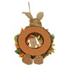 20" Burlap Bow Bunny Hanging Wreath - National Tree Company - 4 of 4