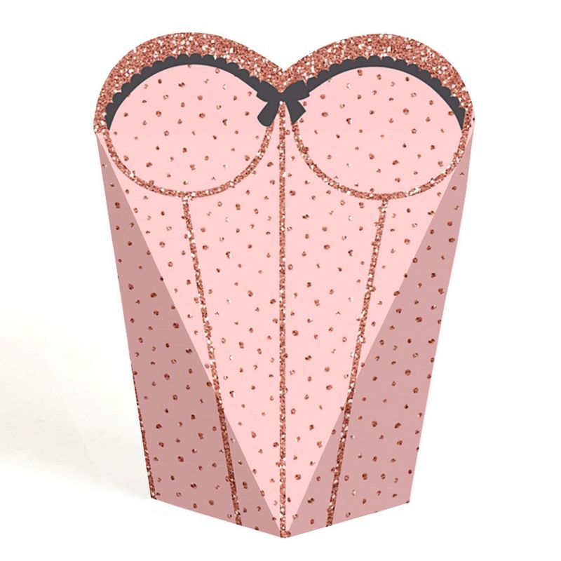Big Dot of Happiness Bride Squad - Rose Gold Bridal Shower or Bachelorette Party Favors - Gift Heart Shaped Favor Boxes for Women - Set of 12, 1 of 6