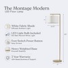 Brightech Montage Modern (Includes LED Light Bulb) Arc Floor Lamp Antique Brass, 800 Lumens, 3000K, UL Listed, Alexa-Compatible - 3 of 4