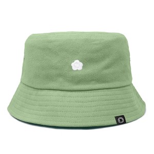 Dalix Lil Flower Embroidered Cotton Cap Outdoor Bucket Hat Womens - 1 of 4