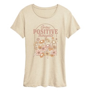 Women's - Instant Message - Grow Positive Short Sleeve Graphic T-Shirt - 1 of 4