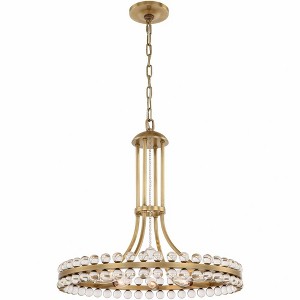 Crystorama Lighting Clover 8 - Light Chandelier in  Aged Brass - 1 of 4