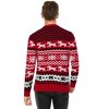 Coolmee Men's Ugly Christmas Sweater Long Sleeve Crew Neck Knitted Sweaters Xmas Holiday Funny Pullover Knitwear Tops - 2 of 4