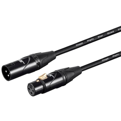 LyxPro 10 Inches Microphone XLR Cable with Stereo 3.5mm Mini Jack