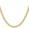 Black Bow Jewelry 6.5mm, 14k Yellow Gold, Solid Herringbone Chain Necklace - 3 of 4