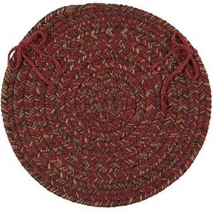 Colonial Mills HY79 Hayward Chair Pad, 15 by 15-Inch, Berry, 4-Pack - 1 of 1
