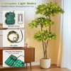 homfan Artificial Olive Tree LED Lights - Fake Potted Plant for Home/Office Decor - Indoor Black Nursery Pot - 2 of 4