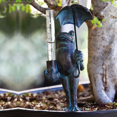 Evergreen Decorative rain gauge, Frog