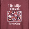 Women's - Forrest Gump - Life Is Like A Box Of Chocolates Lightweight French Terry Wide Neck Long Sleeve Shirt - 2 of 4