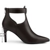 BLISSFUL STEP Women's Cutout Back Zip Stiletto Heel Pointed Toe Booties Ankle Boots - 2 of 4