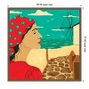 Amanti Art 22"x22" Greece by Carrie Cantwell Framed Canvas Wall Art - 4 of 4
