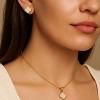 Gold Titanium Steel Clover - Themed Modern Women's Jewelry Set - 2 of 4