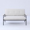 Hrinhom 53"W Mini Loveseat Sofa, Corduroy Sofa Chair with Metal Legs - 4 of 4
