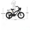 Infurnic Bicycles, Cruiser Bikes with Training Wheels, Girls Bike with Height-adjustable Saddle and Handlebar, Purple, 20.87"*33.46"*43.31" - 2 of 4