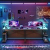 Bestier 52 Inch LED Gaming Desk with 4 Tiers Shelves & Storage Bag - 3 of 4