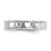 Black Bow Jewelry Sweethearts Toe Ring in 14 Karat White Gold - 4 of 4
