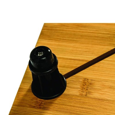 Natural Bamboo Adjustable Stove Top Work Surface with Juice Groove