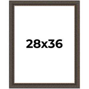 PosterPalooza | Museum Brown Picture Frame - UV Acrylic, Foam Board Backing, Hanging Hardware - 1 of 4