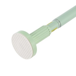 Unique Bargains Carbon Steel Adjustable No Drilling Expandable Shower Curtain Rod - 1 of 4