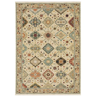 Oriental Weavers Lilihan 4601W Beige/ Multi Indoor Area Rug - 3'3" x 5'