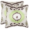 Giselle Pillow (Set of 2) - Lime/Green - 18"X18" - Safavieh - 3 of 3