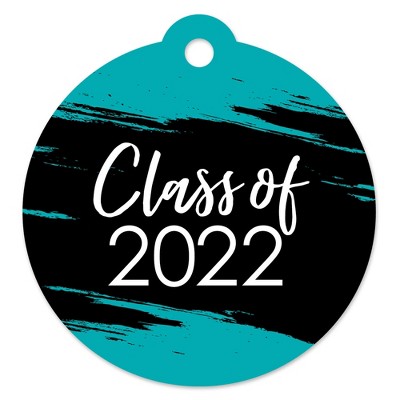 Big Dot of Happiness Teal Grad - Best is Yet to Come - Turquoise 2022 Graduation Party Favor Gift Tags (Set of 20)