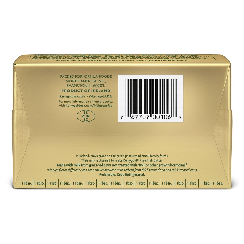 Kerrygold Grass-Fed Pure Irish Salted Butter - 8oz Foil, 4 of 11