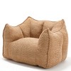 Cesicia 47.2 in-W x 36.2 in-D x 30.7 in-H Beige Chenille Square Bean Bag Sofa Chair - 4 of 4