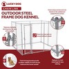 Lucky Dog 10' x 10' Heavy Duty Outdoor Chain Link Dog Kennel w/ Door (3 Pack) - image 3 of 4