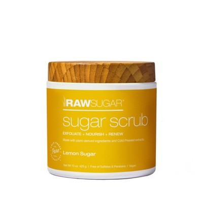 Raw Sugar Sugar Scrub Lemon Sugar - 15oz : Target