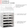 Sorbus Clear Cosmetic Makeup Organizer Case & Display - Spacious Design - Great for Dresser, Bathroom, Vanity & Countertop - 3 of 4