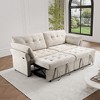 89.8 in Wide Straight Arm Fabric Rectangle Reclining Sectional Sofa - 2 of 4