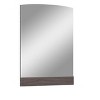 Whiteline Modern Living Berlin Rectangular Mirror in High Gloss Chestnut Grey - 3 of 4