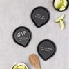 Totalee Gift My Kitchen My Rules Spoon Rest Ceramic Black - 2 of 2