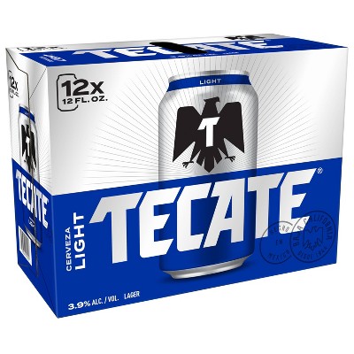 Tecate Light Mexican Lager Beer - 12pk/12 fl oz Cans