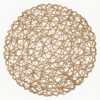 DII Woven Paper Placemat Set 6 Piece, Taupe, 15" Dia - 2 of 4