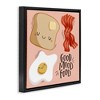 Stupell Industries Good Mood Food Breakfast Black Framed Floater Canvas Wall Art - 3 of 4