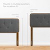Modway Collins Tufted Full Headboard - Mid-Century Modern Upholstered Fabric and Wood Headboard with Button Detailing - 3 of 4