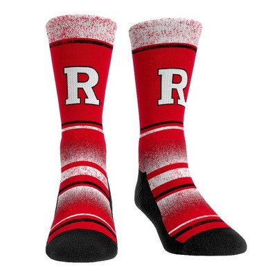 NCAA Rutgers Scarlet Knights Vintage Crew Socks - L/XL