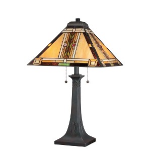 Navajo 2-Light Valiant Bronze Table Lamp - 1 of 4