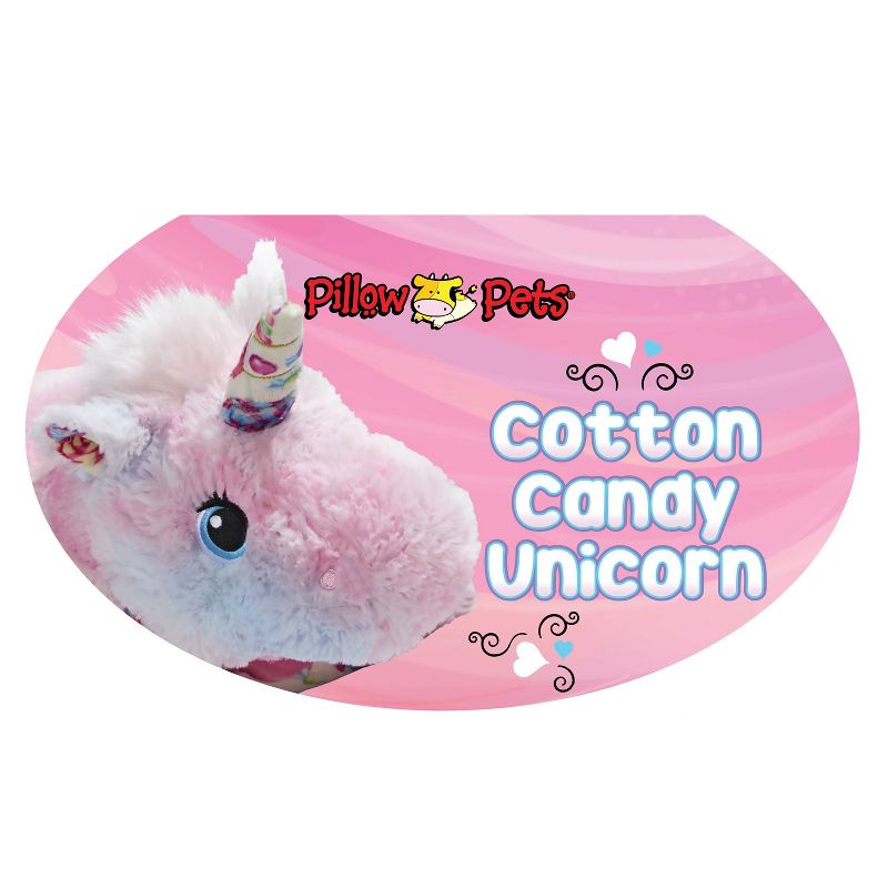 Sweet Scented Cotton Candy Unicorn Kids&#39; Pillow - Pillow Pets, 5 of 9