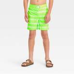 Boys' Striped Swim Shorts - Cat & Jack™ Green
