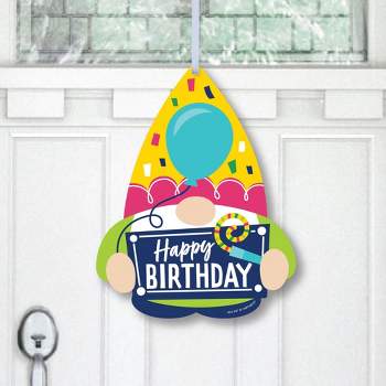Big Dot Of Happiness Adult Happy Birthday - Gold - Hanging Porch Birthday  Party Outdoor Decorations - Front Door Decor - 1 Piece Sign : Target
