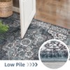 5x7 Living Room Rugs, Vintage Washable Distressed Bedroom Carpet Floral Print Retro Accent Area Rug Soft Non Slip - 4 of 4