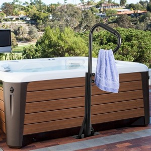 Hot Tub Handrail, 360¡ã Rotatable Spa Side Handrail with 27"- 57" Adjustable Height, Spa Step Hot Tub Hand Rail - 1 of 4
