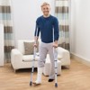 VEVOR Underarm Crutches, 13-Level Height  Underarm Walking Crutches, Lightweight Aluminum Crutches for Adults Teenager,1 Pair 300LBS,Black&Silver - 2 of 4